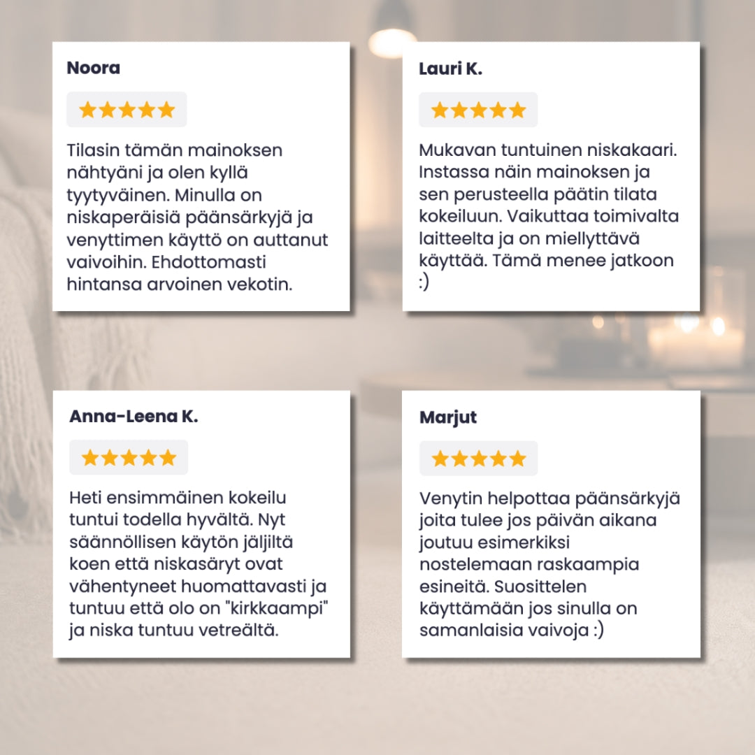 FX-Fysio Ergonominen niskan ja kallonpohjan rentouttaja - Fysiopuoti.fi